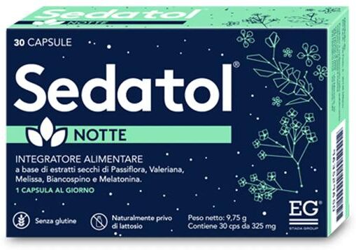 Sedatol Notte Integratore Per Il Sonno e Jet lag 30 Capsule
