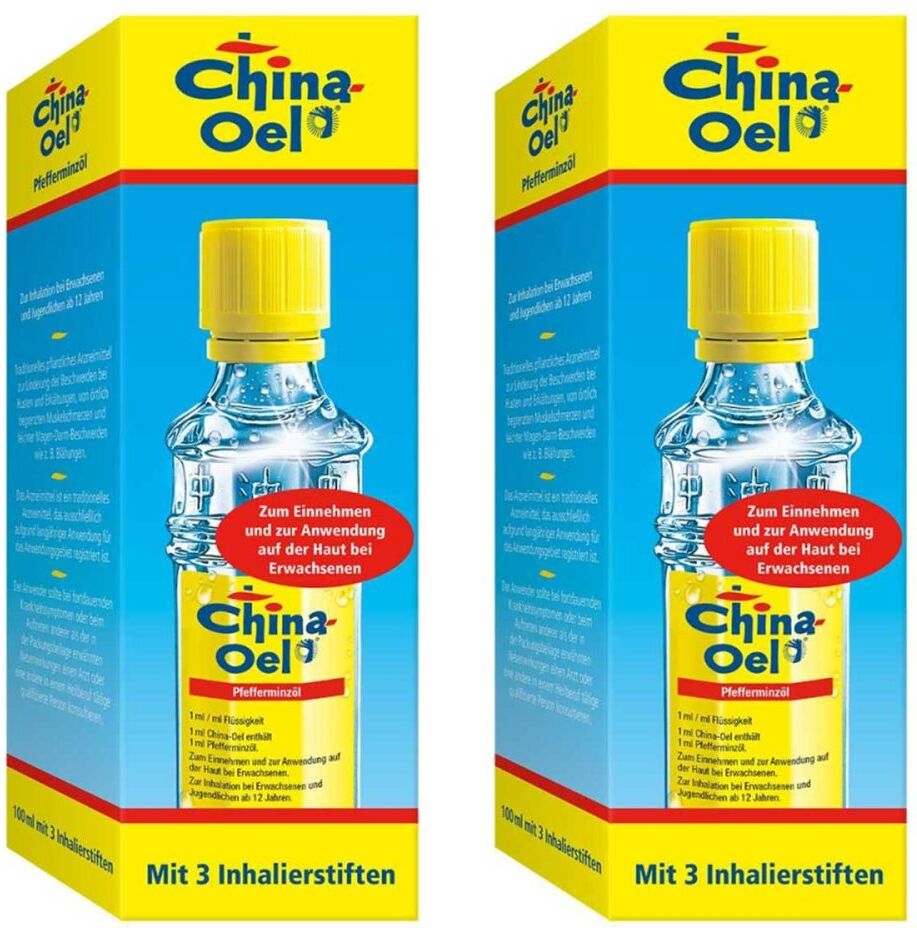 China Oel mit 3 Inhalatoren 2x100ml