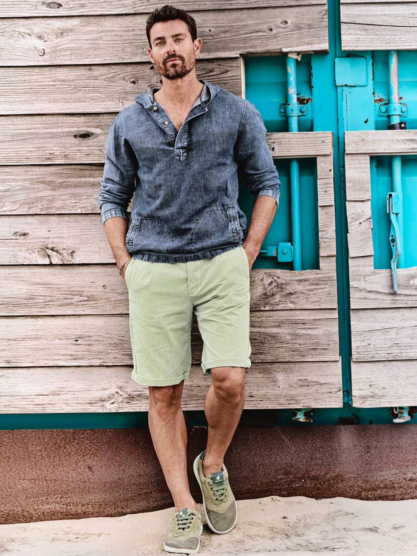 Mey & Edlich Louisiana-Shorts Grün 54