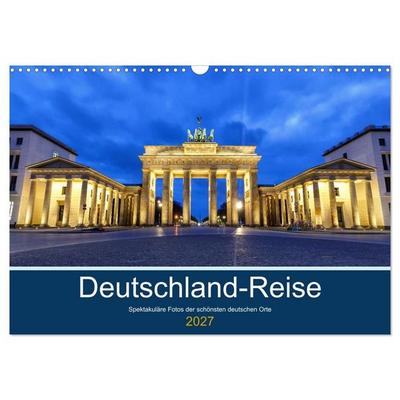 Deutschland-Reise (Wandkalender 2027 DIN A3 quer), CALVENDO Monatskalender