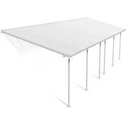 Palram - Canopia Aluminium Terrassenüberdachung Feria | Weiß | 295x971x305 cm - Weiß