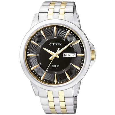 Quarzuhr CITIZEN, silber (silberfarben, goldfarben, schwarz, schwarz), Armbanduhren, Damen, silberfarben, Quarzuhr, Armbanduhr, Herrenuhr, Damenuhr, Edelstahlarmband, Datum