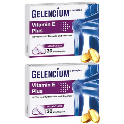 Gelencium Vitamin E Plus hochdos.m.Vit.D Weichkps. 2x 2x30 St Weichkapseln