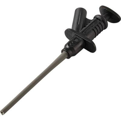VOLTCRAFT MSK-122sw Sicherheits-Klemmprüfspitze Steckanschluss 4mm CAT II 1000V Schwarz