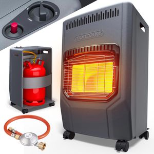 Monzana Heizstrahler 109701, Piezo, outdoor, Gasheizstrahler, mit Piezo-Zündung, 4200 Watt