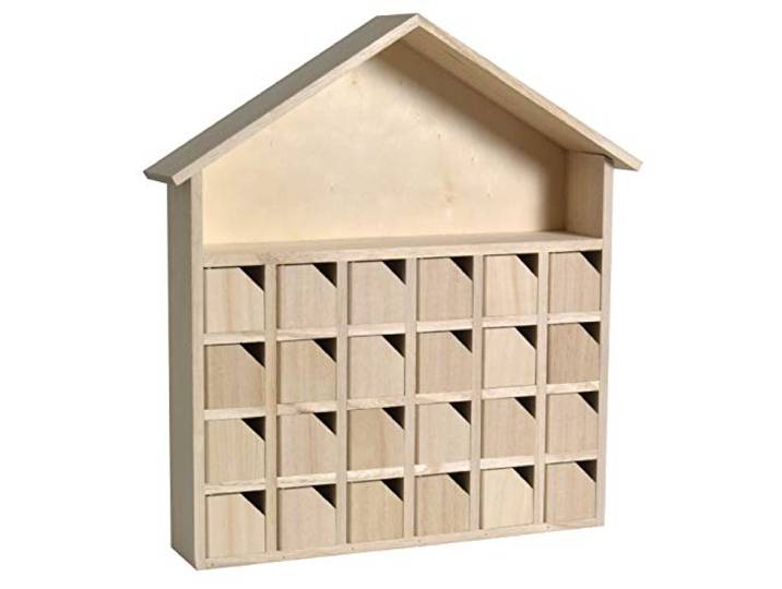 Artemio Adventskalender, hout, 31,5 x 7 x 34 cm