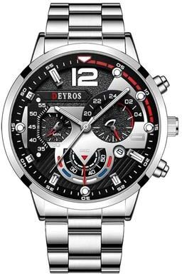 Uplifted Goods Classic Stainless Steel Quartz Wristwatch silver Silver