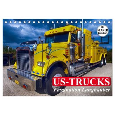 US-Trucks. Faszination Langhauber (Tischkalender 2027 DIN A5 quer), CALVENDO Monatskalender