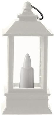 Snug & Styled Vintage LED Candle Lantern Decorative Hanging Light For Christmas Home Decor white