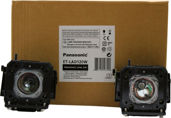 Dual Lamp & Housing for The Panasonic PT-DW830ELK Projector - 1 Year Warranty