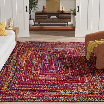 SAFAVIEH Georgine Handmade Braided Bohemian Cotton Rug
