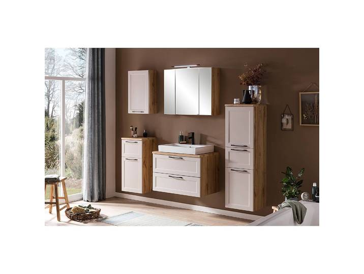 Armoire midi 40 x 130 x 35cm Marron/Cachemire