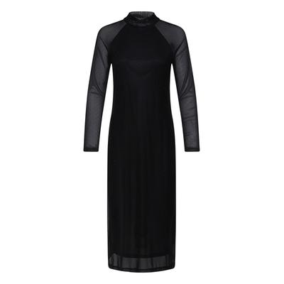 Partykleid PULZ JEANS "Damen Partykleid PZFURA", Damen, Gr. L, schwarz, Kleider Partykleid