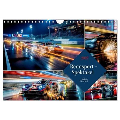 Rennsport - Spektakel (Wandkalender 2027 DIN A4 quer), CALVENDO Monatskalender