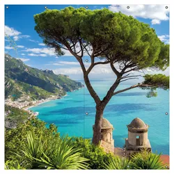 Wallario Gartenposter ca. 60 x 90 cm Italienische Küste