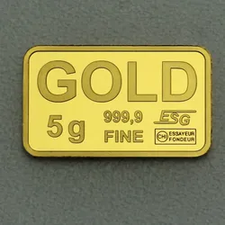 Goldbarren 5g Feingoldbarren (Querformat)