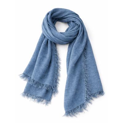 Modeschal "Schmeichler", Damen, blau, Viskose, COLLEZIONE ALESSANDRO, unifarben, Basic, Modetücher, aus super-soft Viskose, Made in Italy