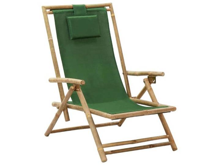 Chaise de Relaxation Inclinable Fauteuil de Jardin Chaise Pliable d'Extérieur Chaise de Jardin Patio Terrasse Vert 313027