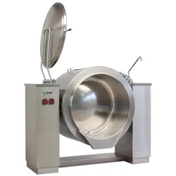 EURAST - Kippkesssel elektrisch 200 liter indirekte wärme und motor - 1750x1000x1050 mm - 24400 W 400/3V - 18E17200