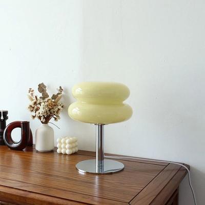 Uplift Picks Macaron Glass Table Lamp With Three Color Dimming For Cozy Bedrooms d usb