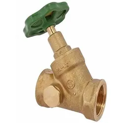 Schrägsitzventil 1405 DN 15, Rp 1/2", mit Entleerung, steigende Spindel