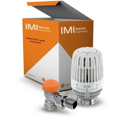HEIMEIER Set 1 Thermostat-Kopf K eco und Th.-Ventil Eclipse, DN 10, Eck