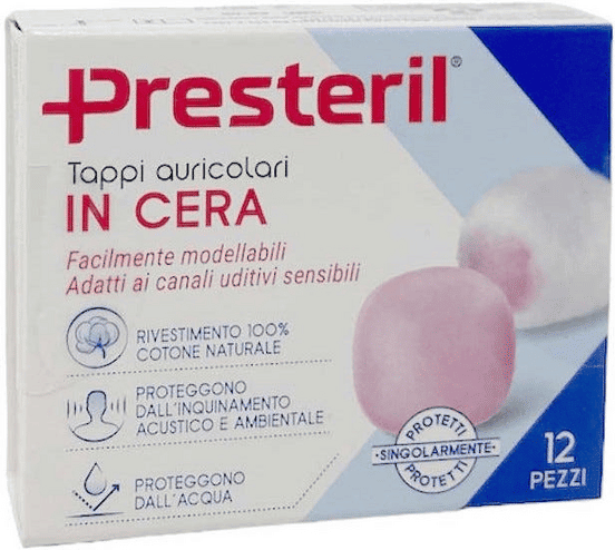 Didofa' Presteril Tappi Auricolari In Cera 12 pezzi