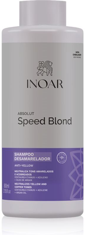 INOAR Absolut Speed Blond shampoing pour cheveux blonds 800 ml