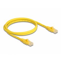 Delock 80101 RJ45 Patchkabel CAT 6a U/UTP 1.00 m Gelb 1 St.