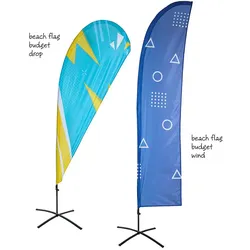 Beachflag Budget Wind Und Drop Large