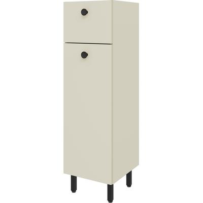 Midischrank OPTIFIT "Riff", kaschmirfarben, B:32,5cm H:112,8cm T:34,6cm, Holzwerkstoff, Schränke, Midischrank, Breite 32,5 cm, schnelle Montage mit OPTIsnap