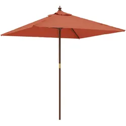 vidaXL Sonnenschirm mit Holzmast Terrakotta 198x198x231 cm