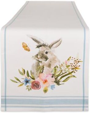 "DII Garden Bunny Tabletoppers, 14x72"", Garden Bunny, 1 Piece"