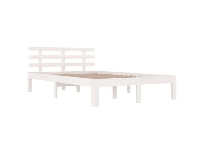 (En Promotion)Lit 2 PERSONNES 140x190cm Cadre de lit Contemporain sans matelas blanc 140x190cm L281451