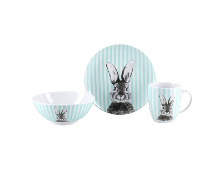 Frühstücksservice Happy Bunny Grün, 3-teilig