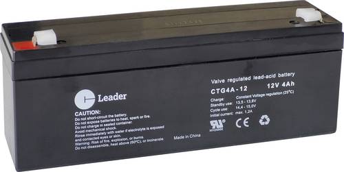 CT Leader CTG4A-12 Bleiakku Blei-Vlies (AGM) 4.0Ah 12V 1St.