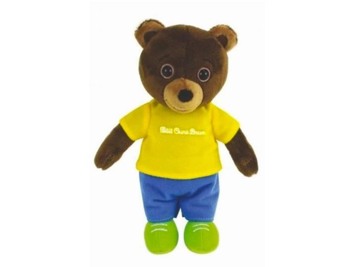 PETIT OURS BRUN PELUCHE MUSICALE 21CM