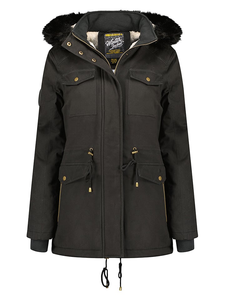 Geographical Norway Parka "Celeste" in Schwarz - S
