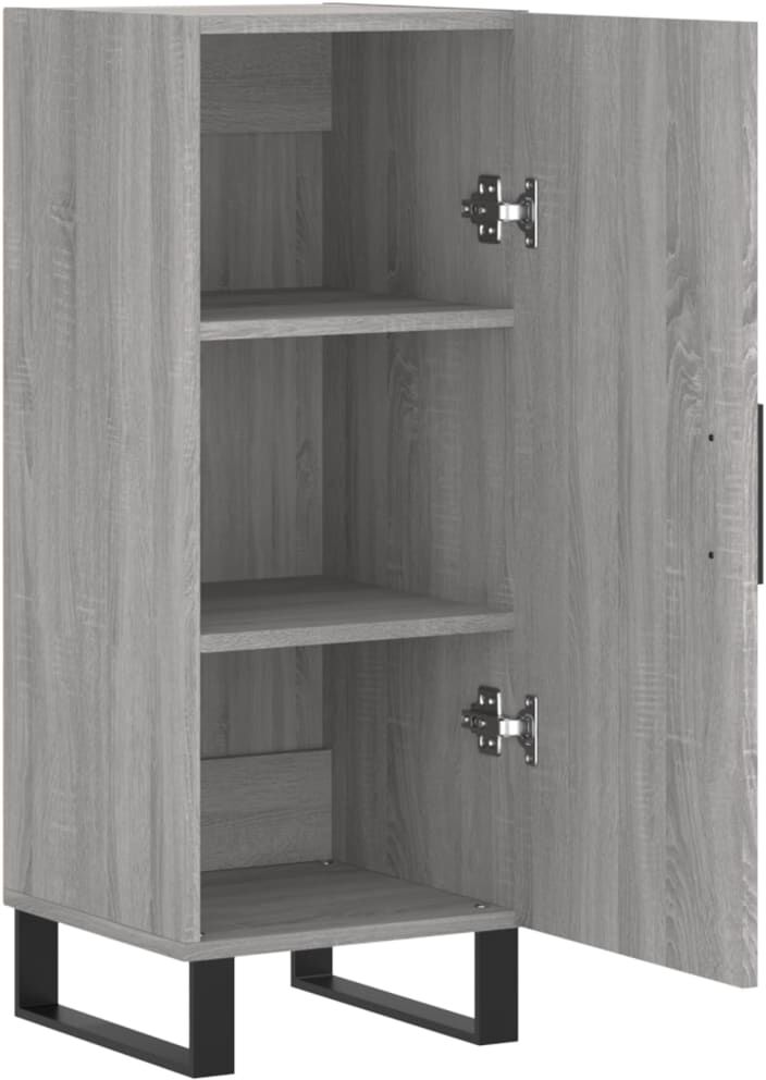 vidaXL Buffet Sonoma gris 34,5x34x90 cm Bois d'ingénierie