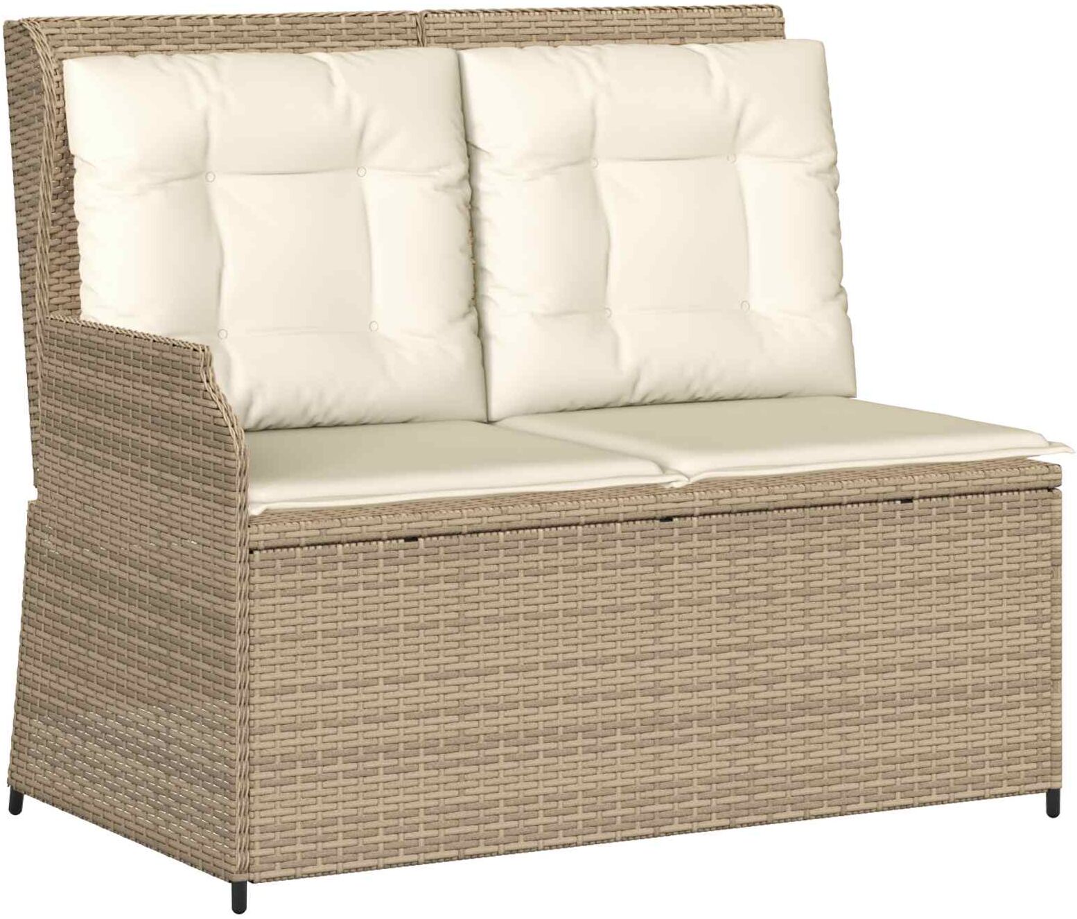 vidaXL Banc de jardin Beige polyrotin