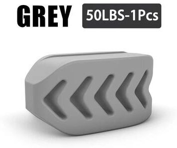 Uplifted Goods Silicone Jaw Training Ball grey 50lbs