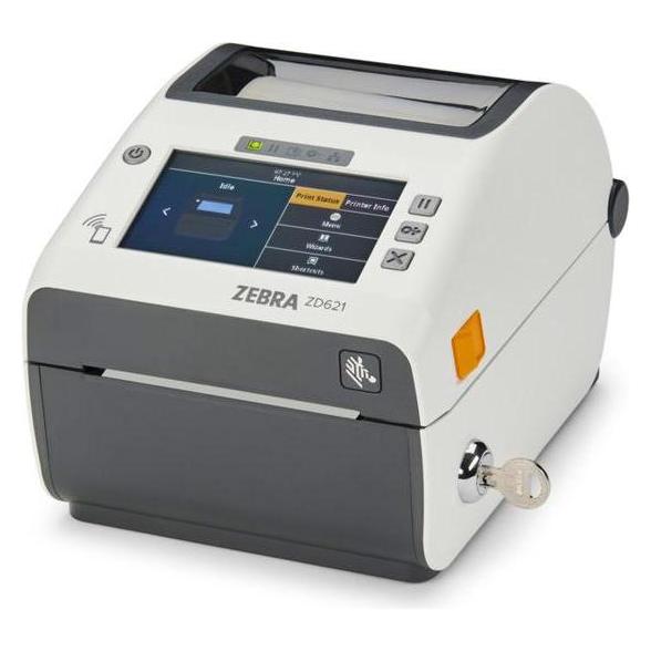 Zebra ZD621d Healthcare, 8 Punkte/mm (203dpi), Disp. (Farbe), RTC, USB, USB-Host, RS232, BT, Etherne (203 dpi) (ZD6AH42-D0EL02EZ)