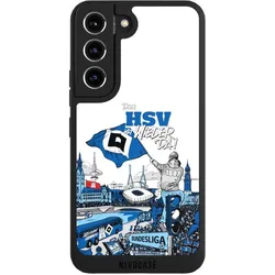Nivocase Handyhülle für Samsung Galaxy S22 Hülle NIVOpure Case Schwarz Aufstieg Hamburger SV Offizielles (Samsung Galaxy S22), Smartphone Hülle, Schwarz