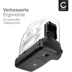 Cellonic KZ Batteriegriff für Canon EOS 6D, Mark II (Batteriegriff), Batteriegriff, Schwarz