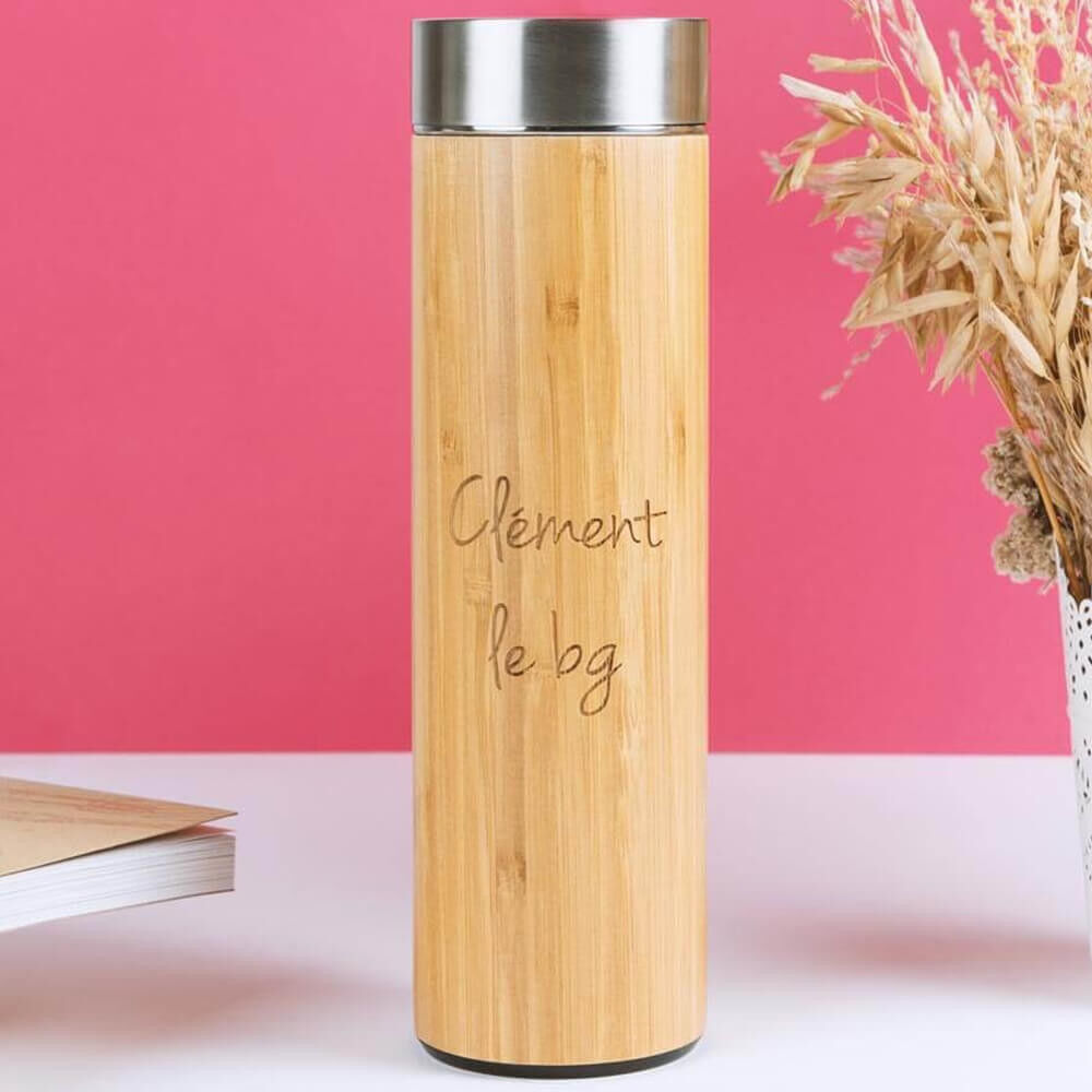 Ocadeau Gourde sport bambou