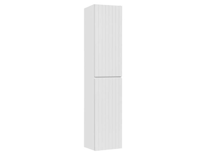 Colonne murale 2 portes panneaux stratifiés blanc