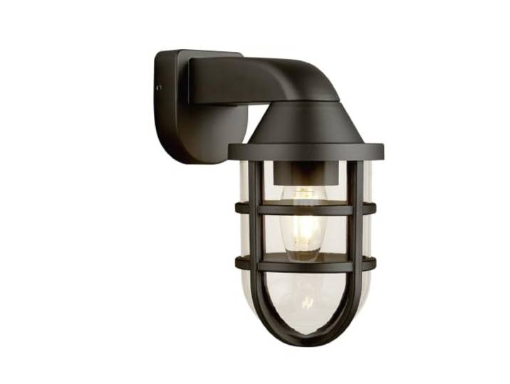 Moderne Wandleuchte Meer Polycarbonat Schwarz Transparent 1 Licht E27