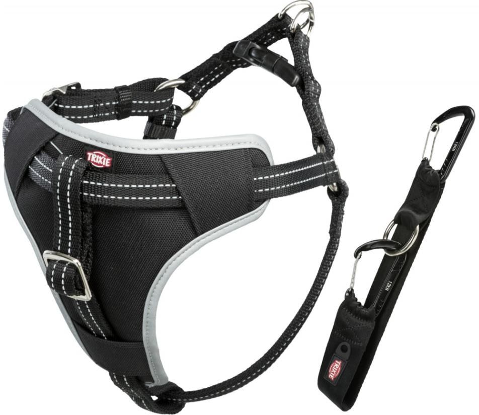 Hunde-Geschirr TRIXIE "Auto-Geschirr Dog Protect", schwarz, Nylon, Tiergeschirre, Hunde-Geschirr schwarz Einheitsgröße