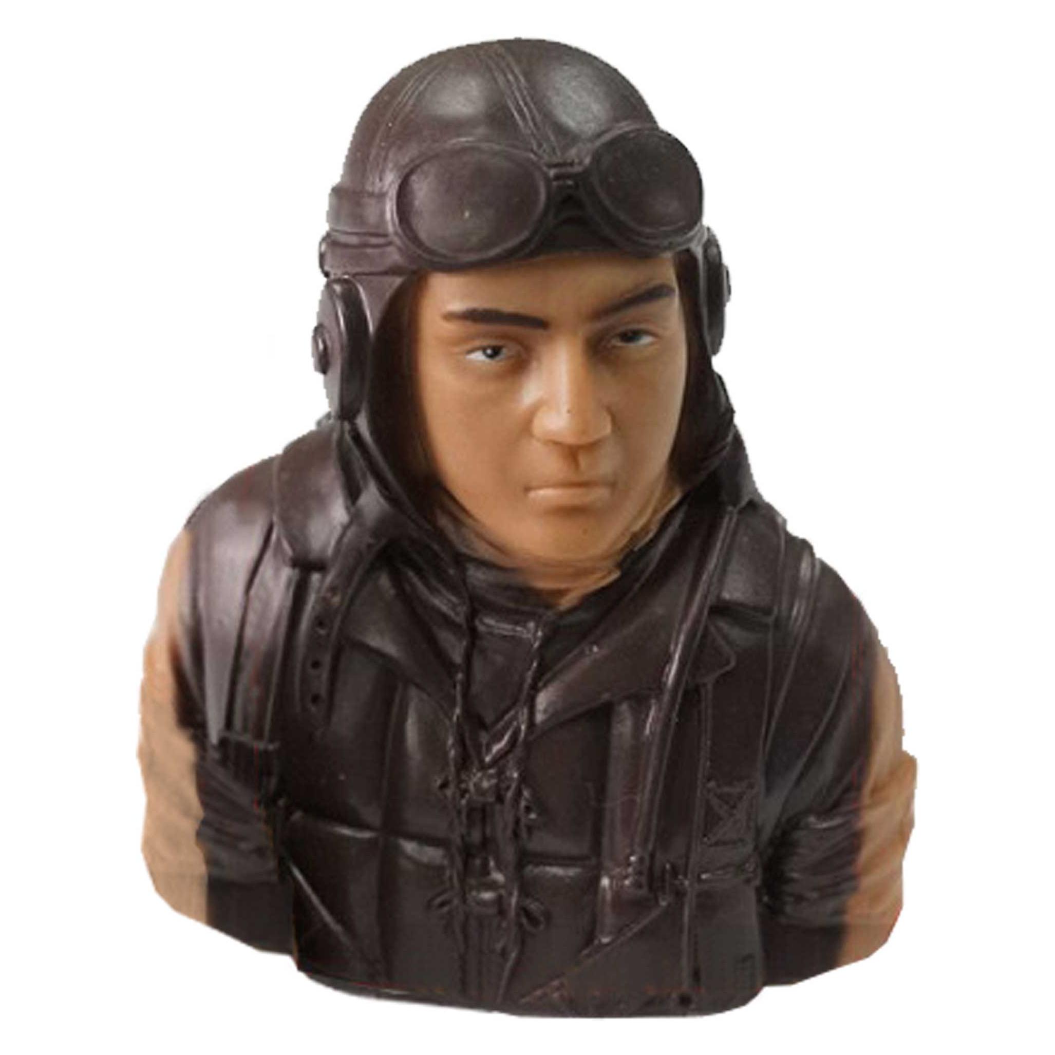 Planet-Hobby 1/5 WWII Japanese Pilot Höhe 105mm, Breite 95mm, Tiefe 60mm Gewicht: 68g (JBM-P012A-P)