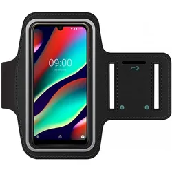 SmartFitness Wiko View 3 Pro Handy Sport Armband, Smartphone Sportarmband, Schwarz